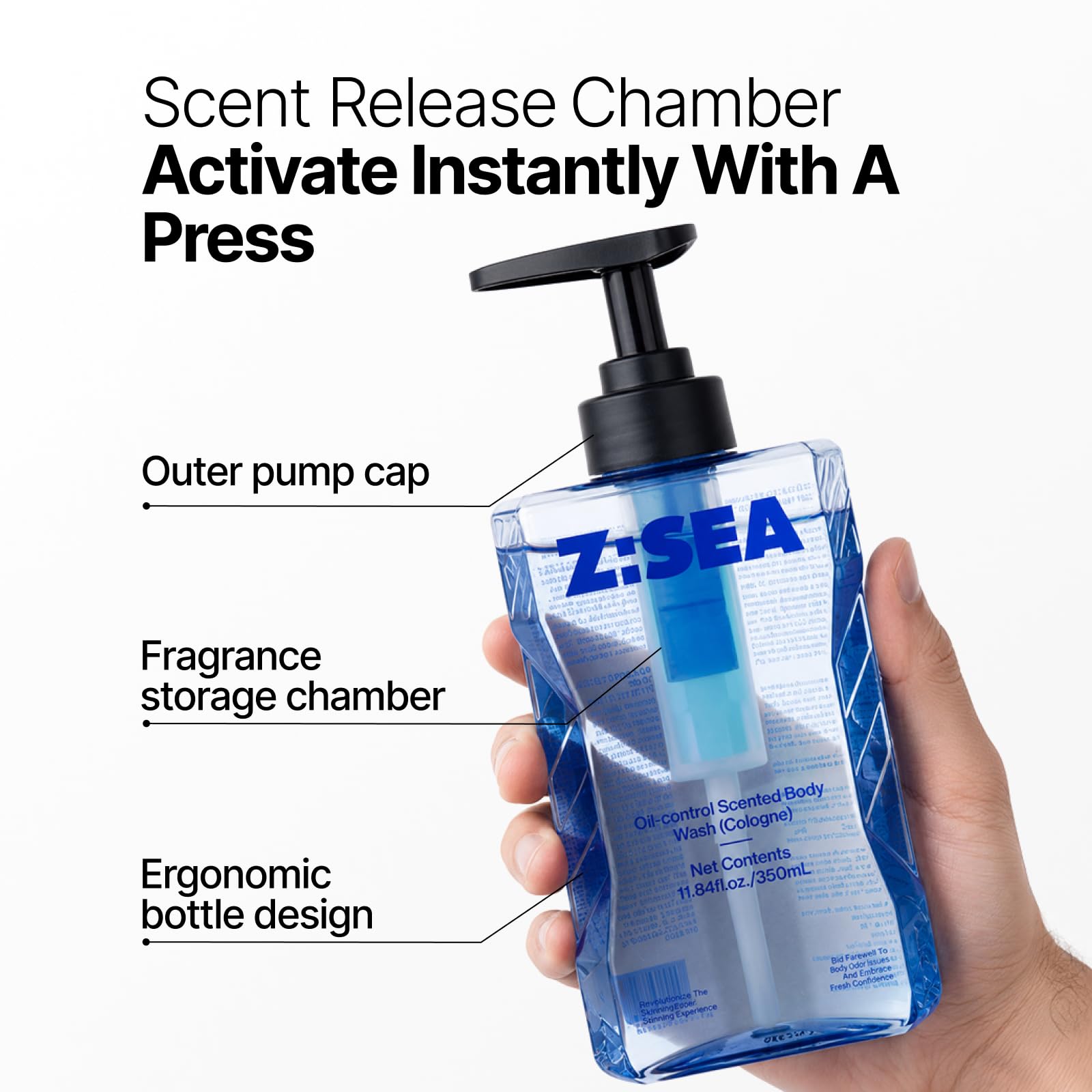 Amazon.com : Z:SEA Men's Body Wash with Scent Chamber, Long